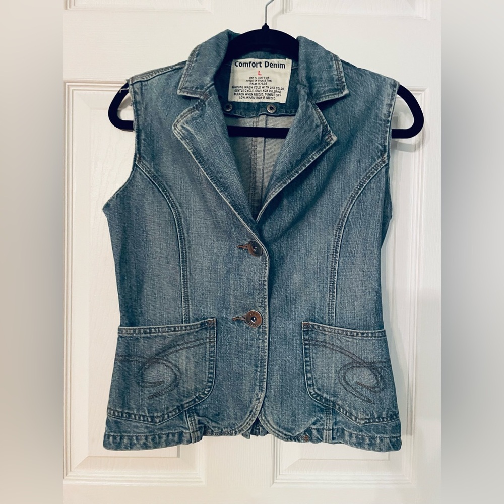 Comfort Denim Women's Blue Vest